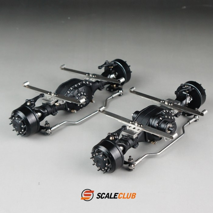 SCALELCLUB metal planetary Driver Front Axle