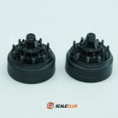 scaleclub new type Hexagon hub for  rear driver axle