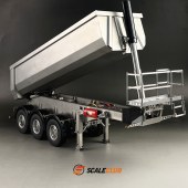 SCALECLUB 1/14 3AXLE Hydralic lifting dump semi tralier