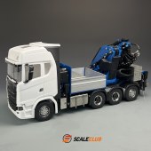 SCALECLUB 1/14 SCANIA 770S 8X8 chassis with rear steering F1650 cranne