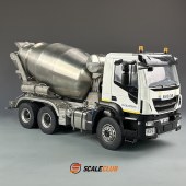 SCALECLUB 1/14 iveco xway 6x6 full metal Cement mixer trakker