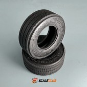 SCALECLUB The Top 1:14（Michelin style） X-line X-mute Truck highway tires with antisplash euro truck